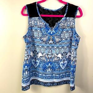 Petite Printed Blouse